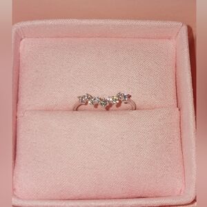 Blush & Bar Valerie V Cluster Ring, 925 Sterling , Sizes 5, 9 New